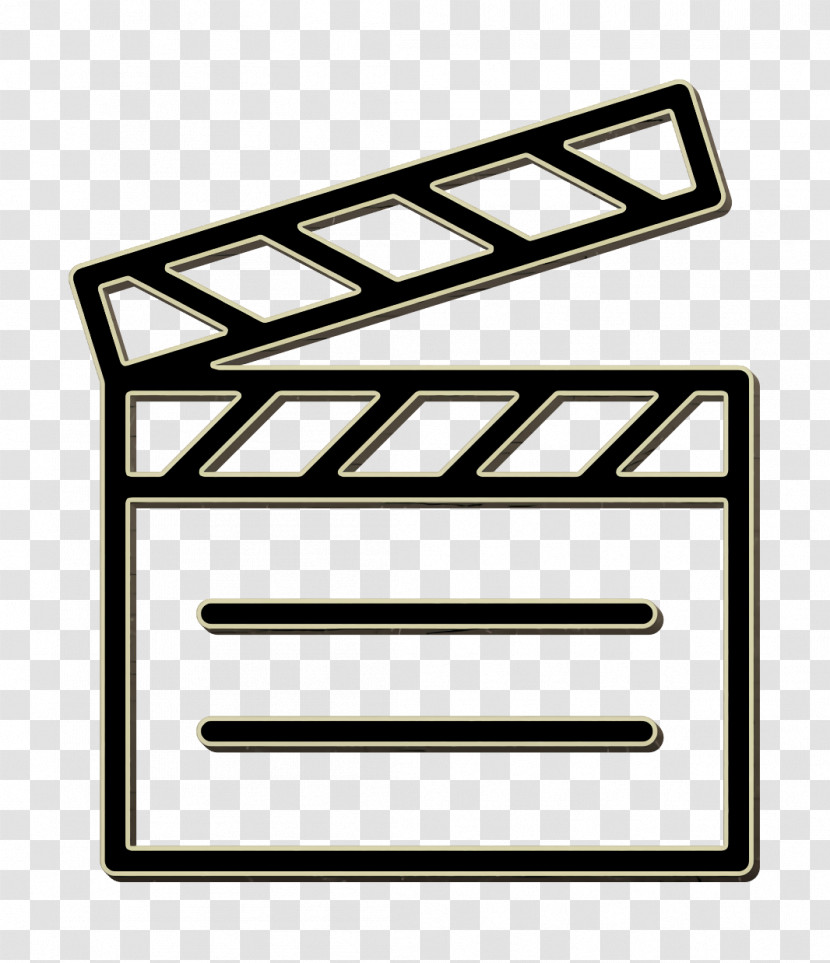 Film Icon Cinema Elements Icon Clapperboard Icon Transparent PNG