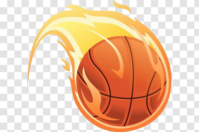 Basketball Fire Illustration - Flame Transparent PNG