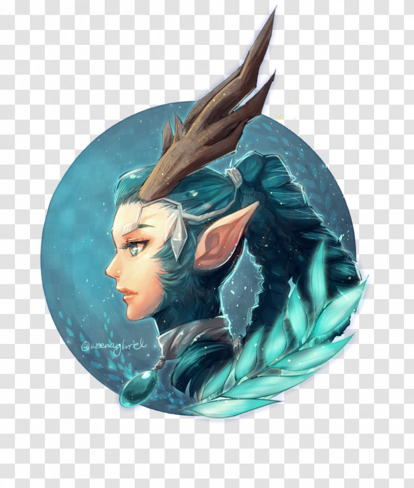 Turquoise Legendary Creature - Fictional Character Transparent PNG
