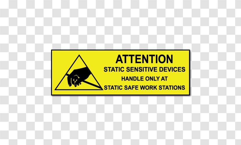 Sticker Electrostatic-sensitive Device Label Sign Static Electricity - Fragile Transparent PNG