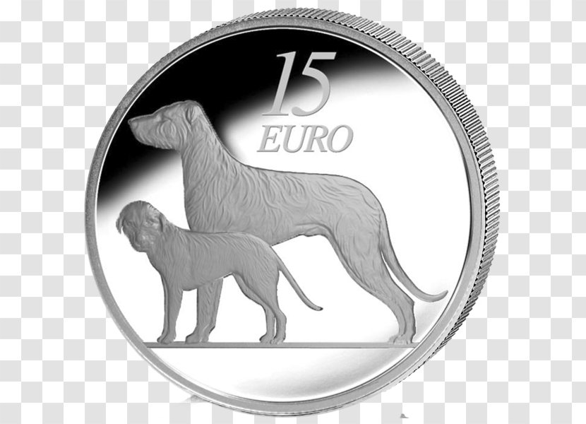 Ireland Euro Coins Dog Breed Retriever - Mammal - Irish Wolfhound Transparent PNG