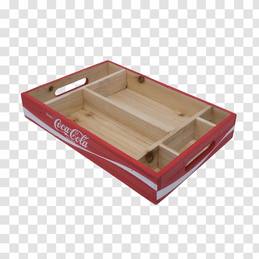 Coca-Cola Wooden Box Crate Tray - Coca Cola Transparent PNG