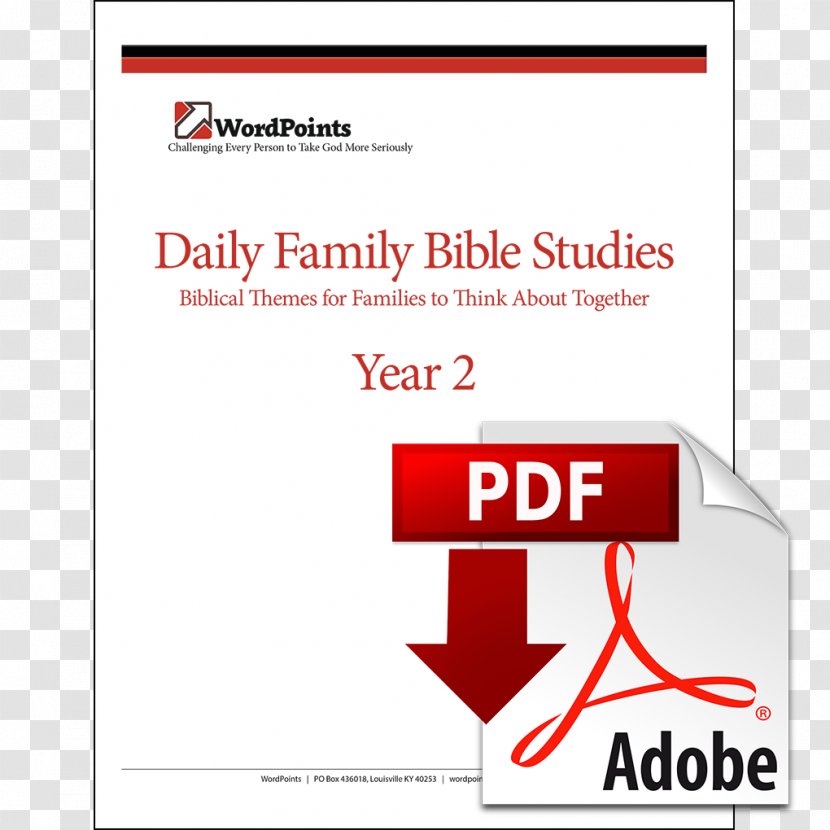 PDF Adobe Acrobat Document File Format - BIBLE STUDY Transparent PNG