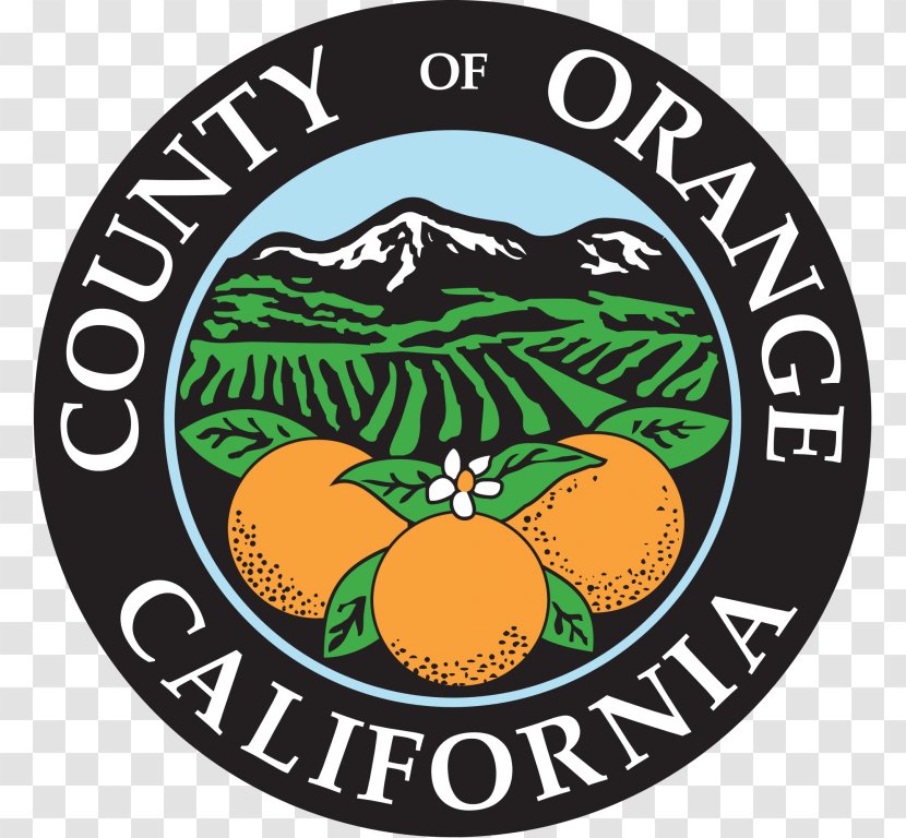 Santa Ana Fullerton Anaheim Orange County Board Of Supervisors Logo - Fruit - Label Transparent PNG