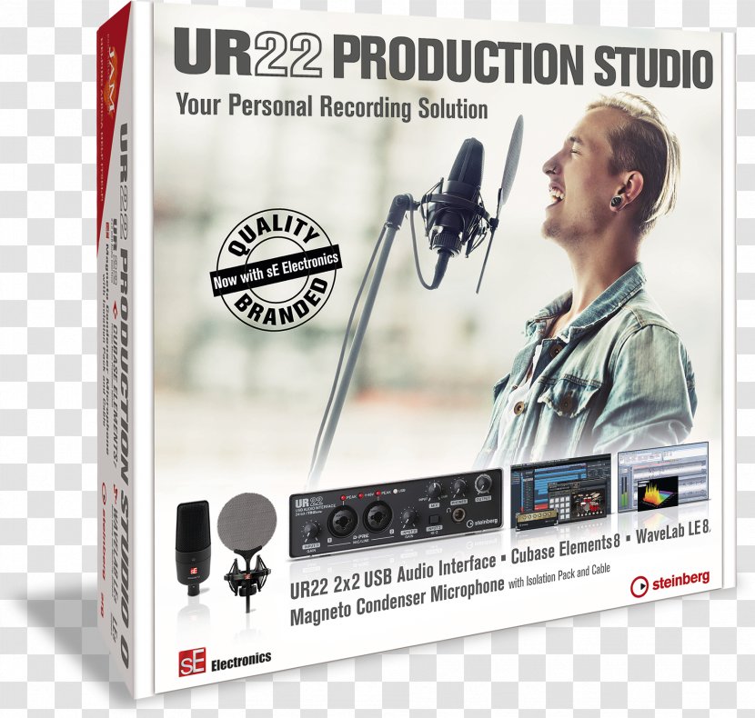Microphone Steinberg Cubase UR22 HALion - Recording Studio Transparent PNG