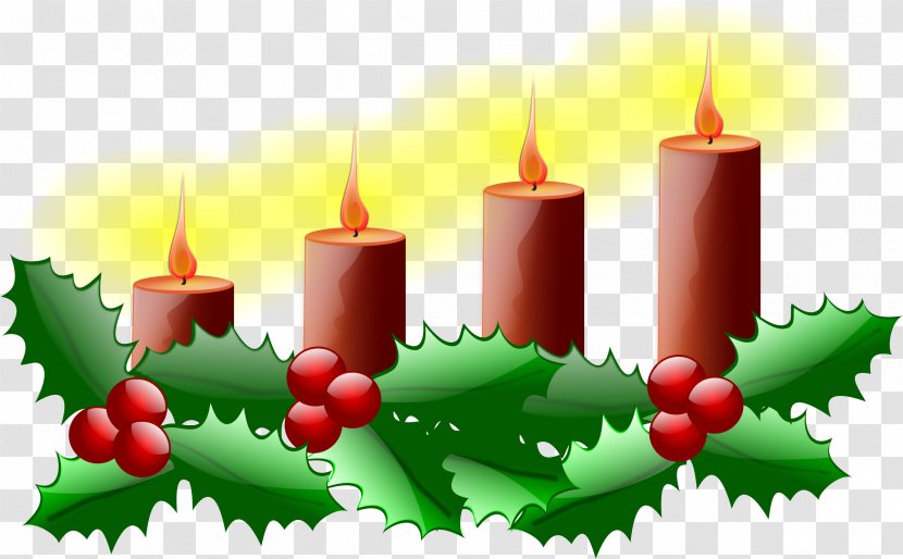 Advent Sunday 4th Of Candle Clip Art - Christmas - Church Candles Transparent PNG