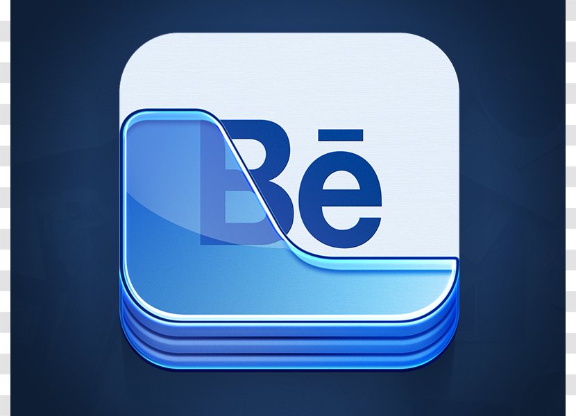 Behance Icon Design Dribbble - Blue - Portfolio App Transparent PNG