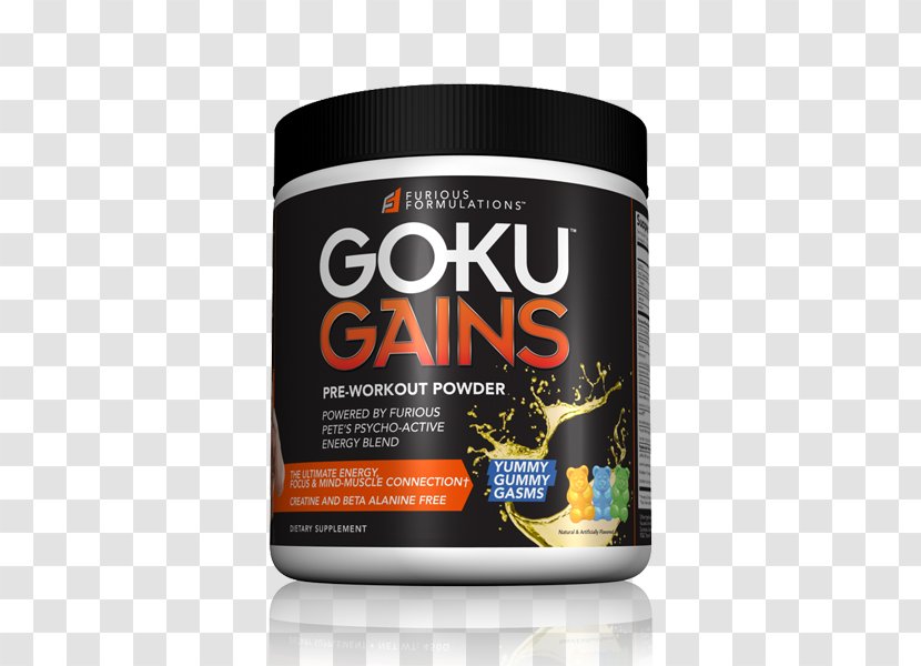 Goku Pre-workout Exercise Physical Fitness Bodybuilding Supplement - Salvia Miltiorrhiza Transparent PNG