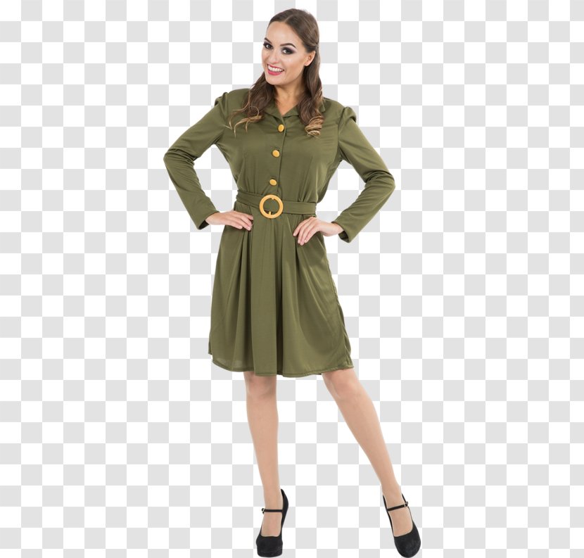 1940s Costume Party Clothing Dress Second World War - Fashion Transparent PNG