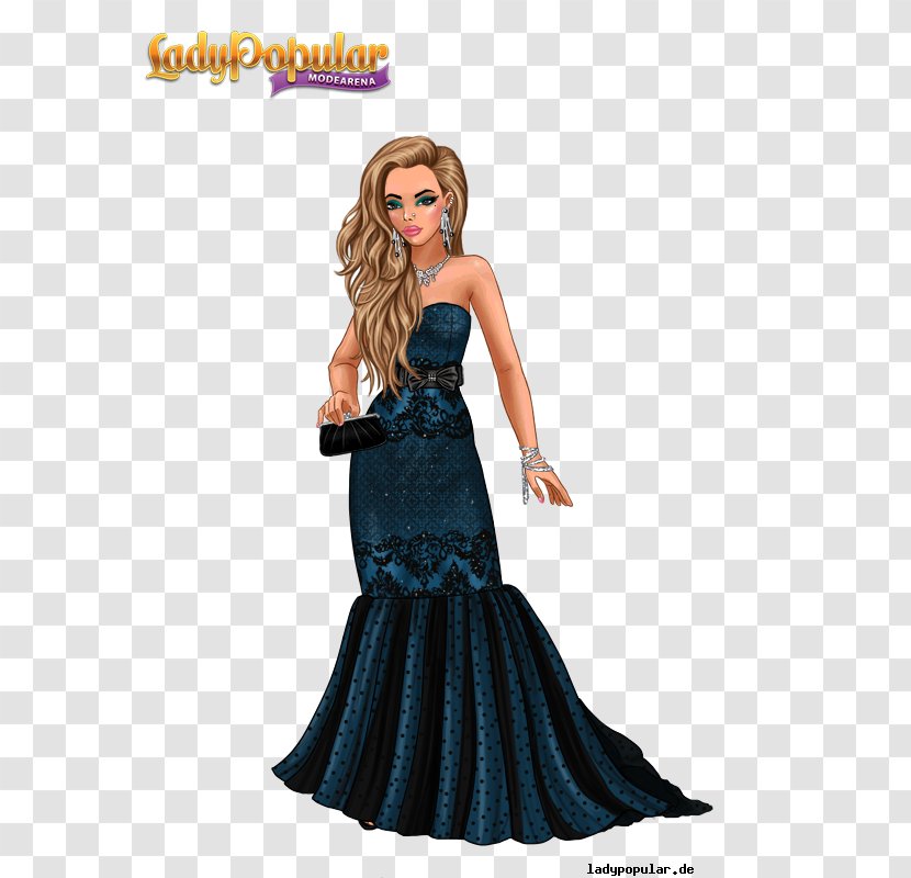 Lady Popular Barbie Costume Design Gown - Dress - Beauty Fashion Transparent PNG