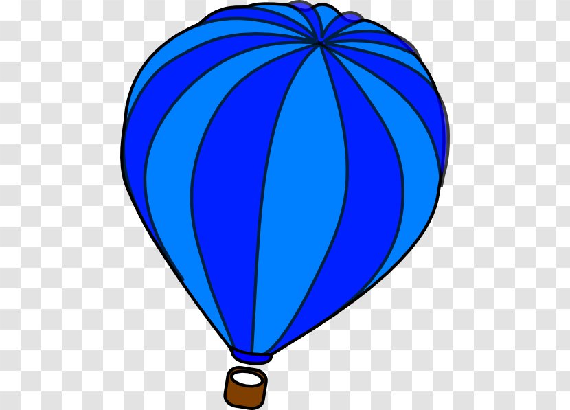 Hot Air Balloon Blue Clip Art - Bluegreen - Blue-hot-air-balloon Transparent PNG