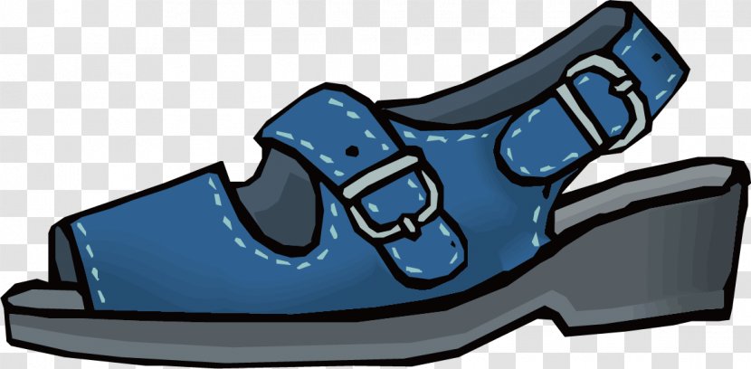 Slipper Shoe Sandal - Shoelaces - Blue Vector Ms. Sandals Transparent PNG