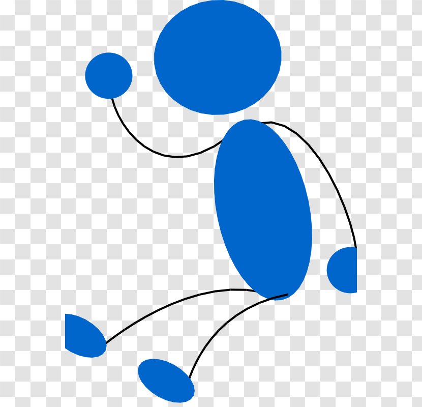 Stick Figure Download Clip Art - Blue Transparent PNG