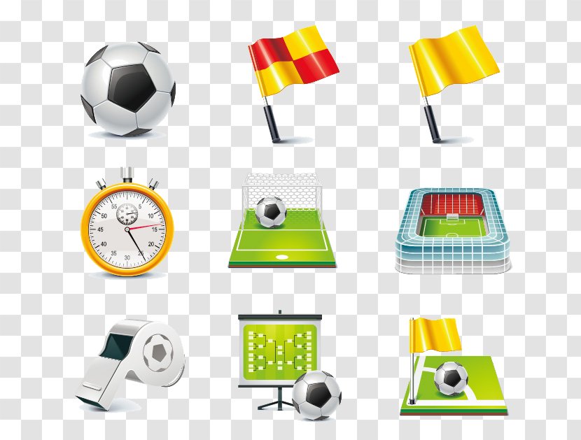 Association Football Referee Icon - Ball - Most Elements Collection Transparent PNG