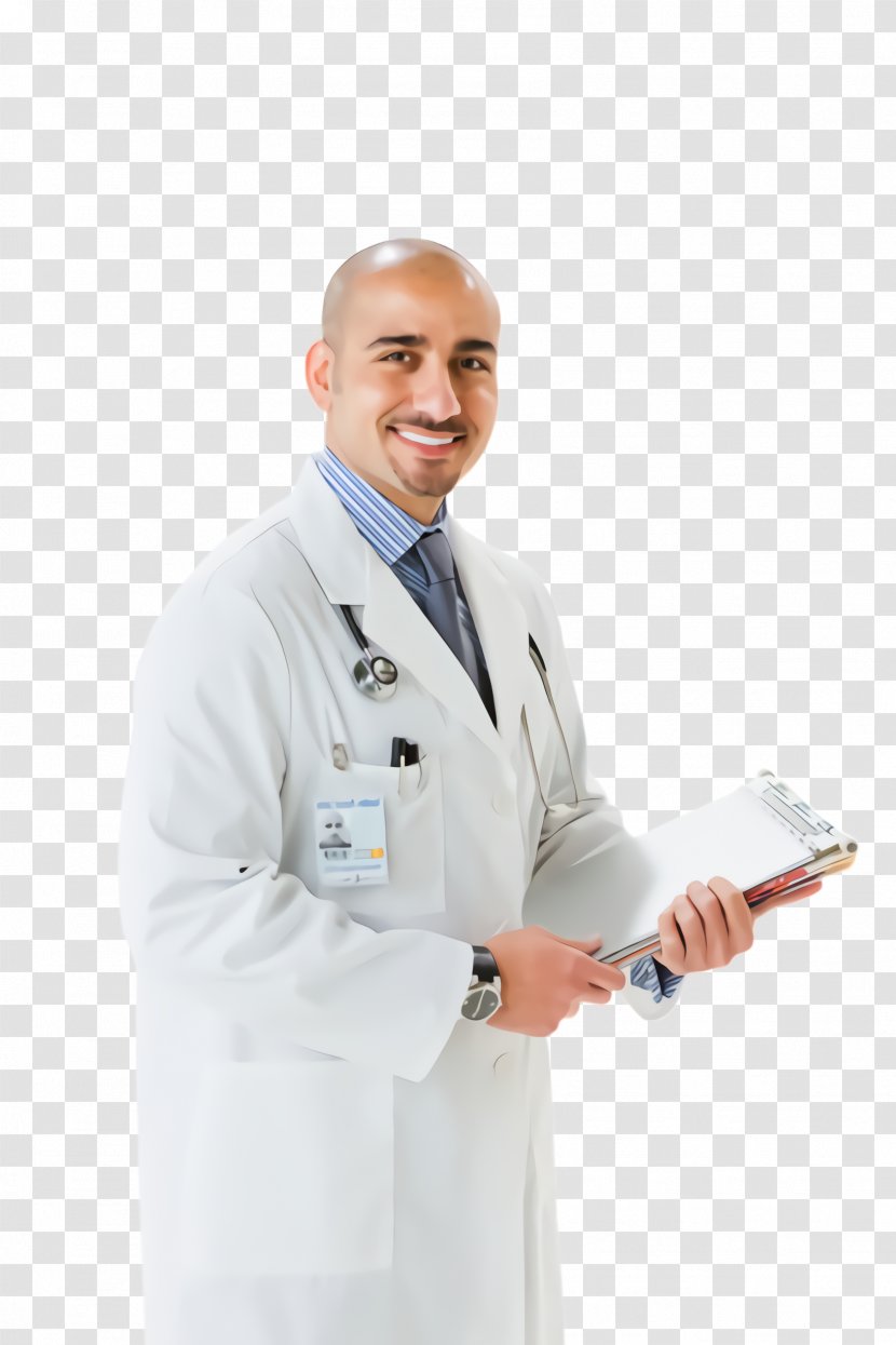 White Coat Uniform Physician Health Care Provider Medical Assistant - Gesture Medicine Transparent PNG