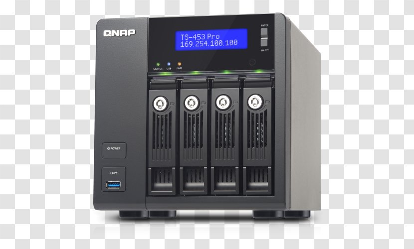 Network Storage Systems QNAP Systems, Inc. TS-453 Pro Blu-ray Disc Synology - System - Shadow Angle Transparent PNG