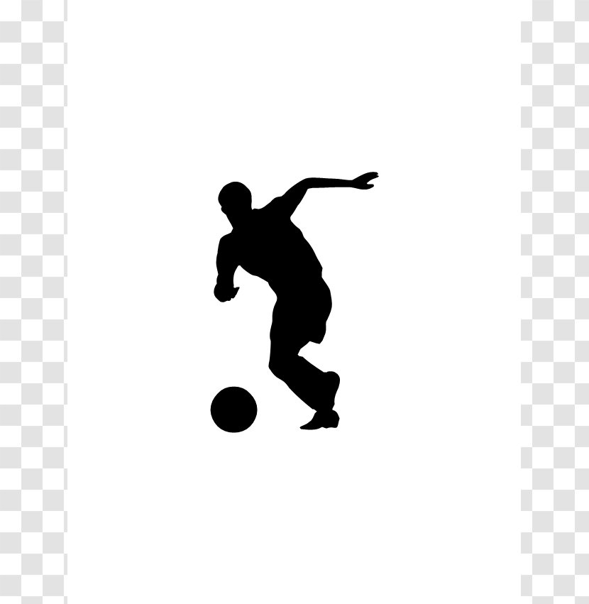 Football Player Sport Clip Art - Soccer Silhouette Transparent PNG