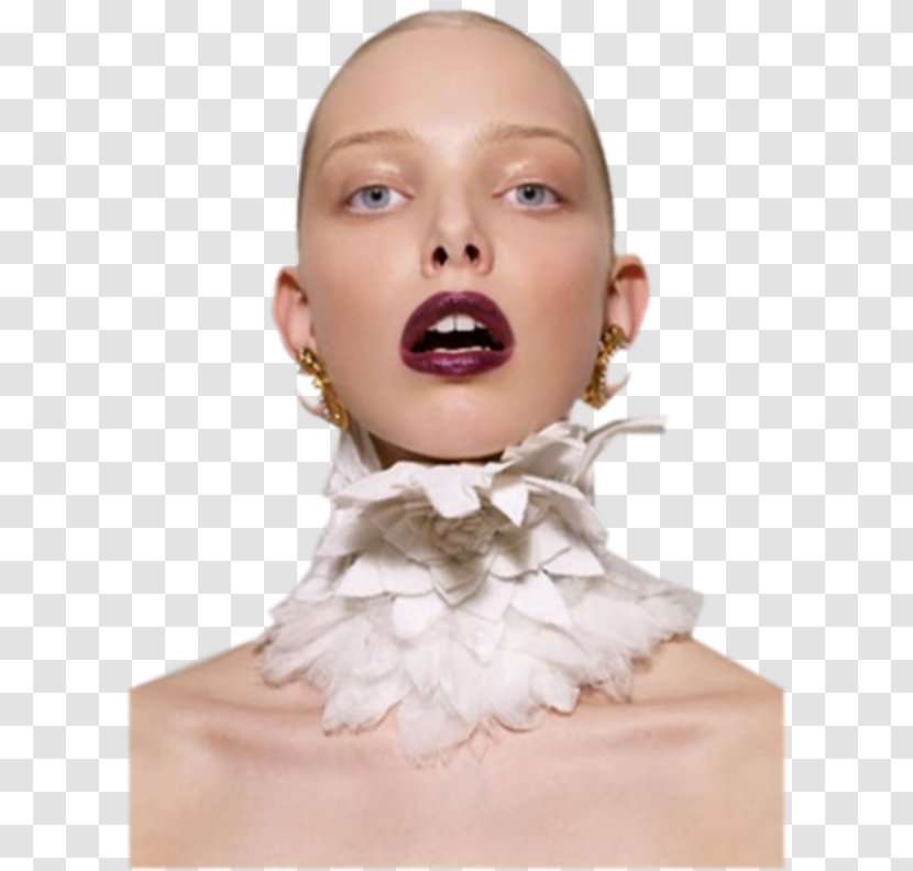 Tanya Dziahileva Fashion Show Model Haute Couture - Forehead Transparent PNG