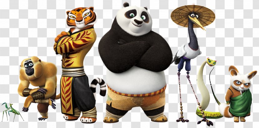 Po Tigress Master Shifu Kung Fu Panda Film - Legends Of Awesomeness - Kung-fu Transparent PNG