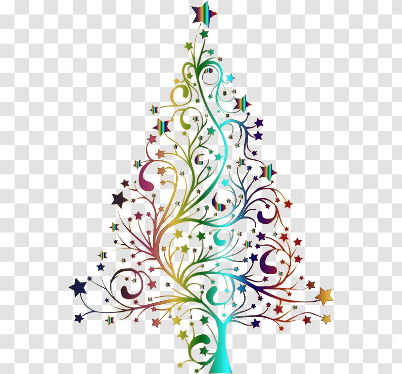 Christmas Tree Desktop Wallpaper Clip Art - Snowflake - Decorative Background Transparent PNG