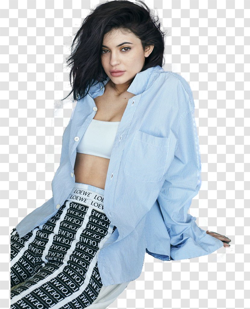 Kylie Jenner Glamour Fashion Beauty Magazine - Photography - Transparent Background Transparent PNG