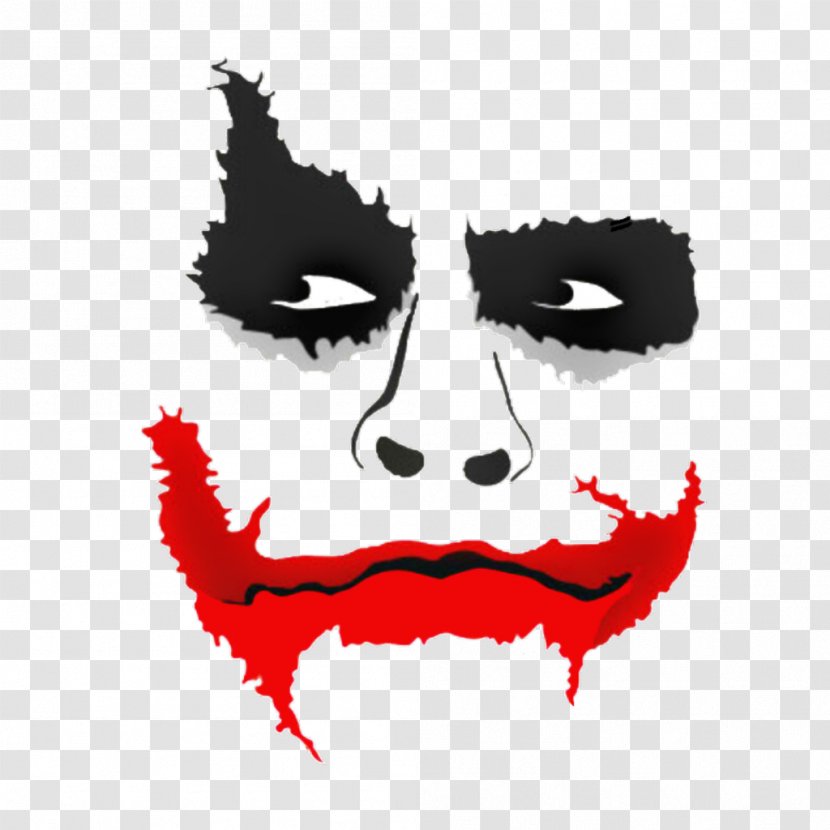 Joker Batman Harley Quinn T-shirt Art - Heath Ledger Transparent PNG