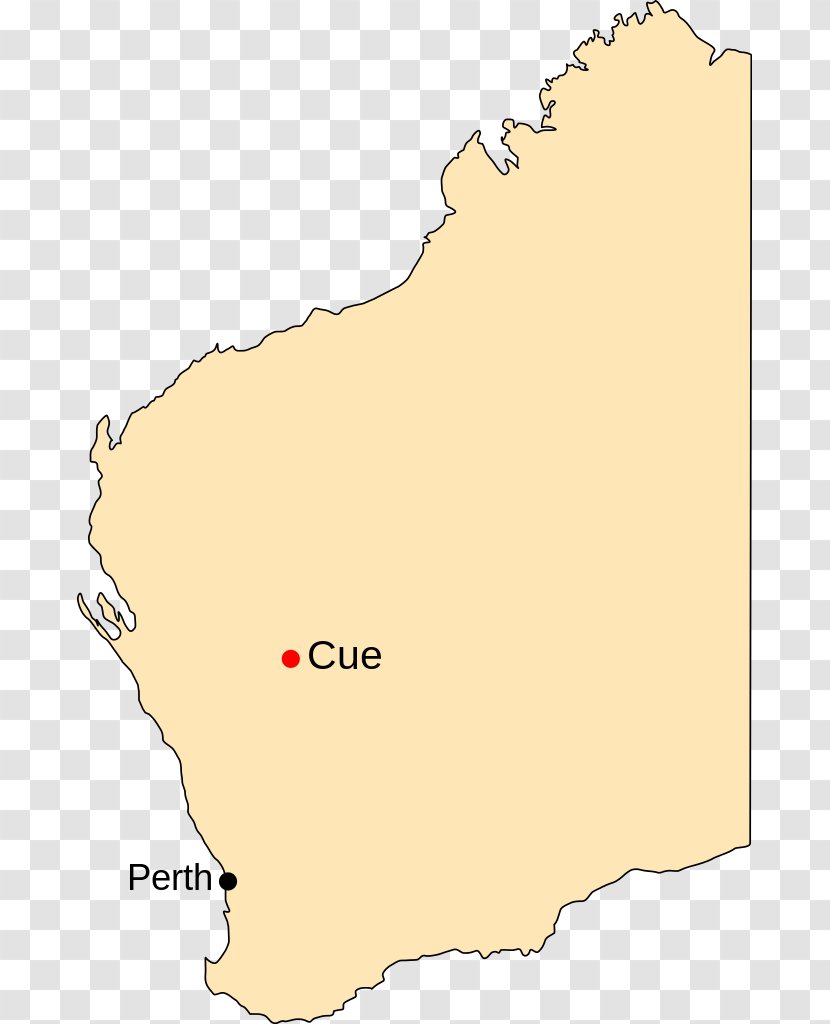 Carnarvon Kalbarri Perth Denham Map - Wikimedia Commons Transparent PNG