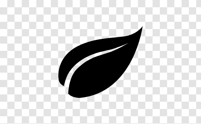 Monochrome Photography Logo Symbol - Leaf - Crescent Transparent PNG