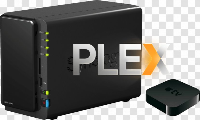 Plex Synology Inc. Network Storage Systems Apple TV Transparent PNG