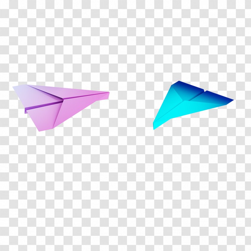 Paper Plane Airplane - Purple - Color Transparent PNG