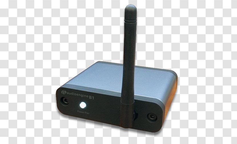 Audioengine B1 Bluetooth Low Energy AV Receiver TOSLINK - Wireless - Wide Transparent PNG