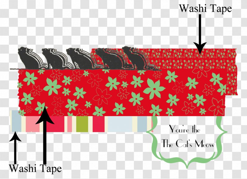 Christmas Line Font - Text - Washi Tape Transparent PNG