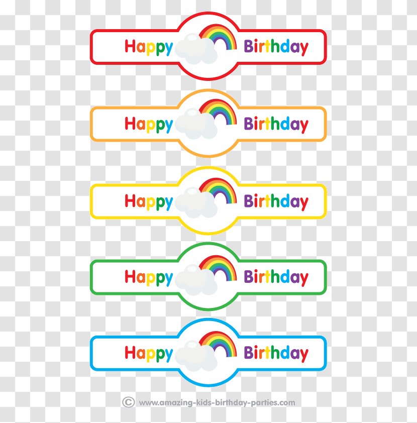 Birthday Children's Party Rainbow - Number Transparent PNG