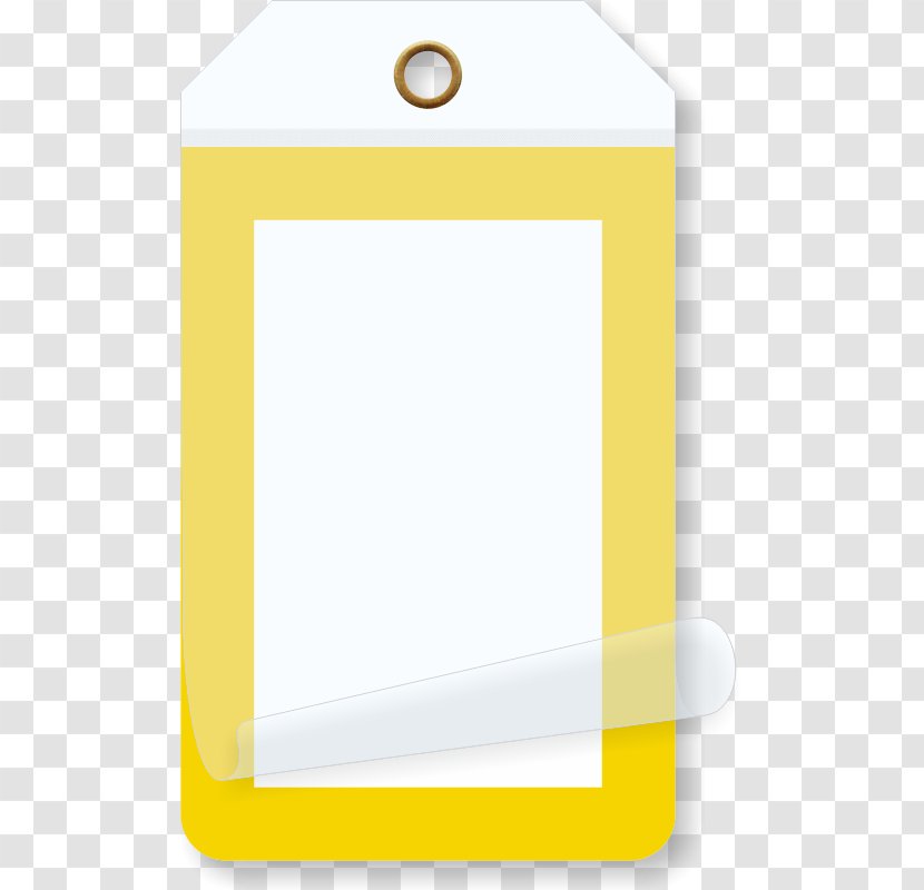 Paper Rectangle - Caution Plate Transparent PNG