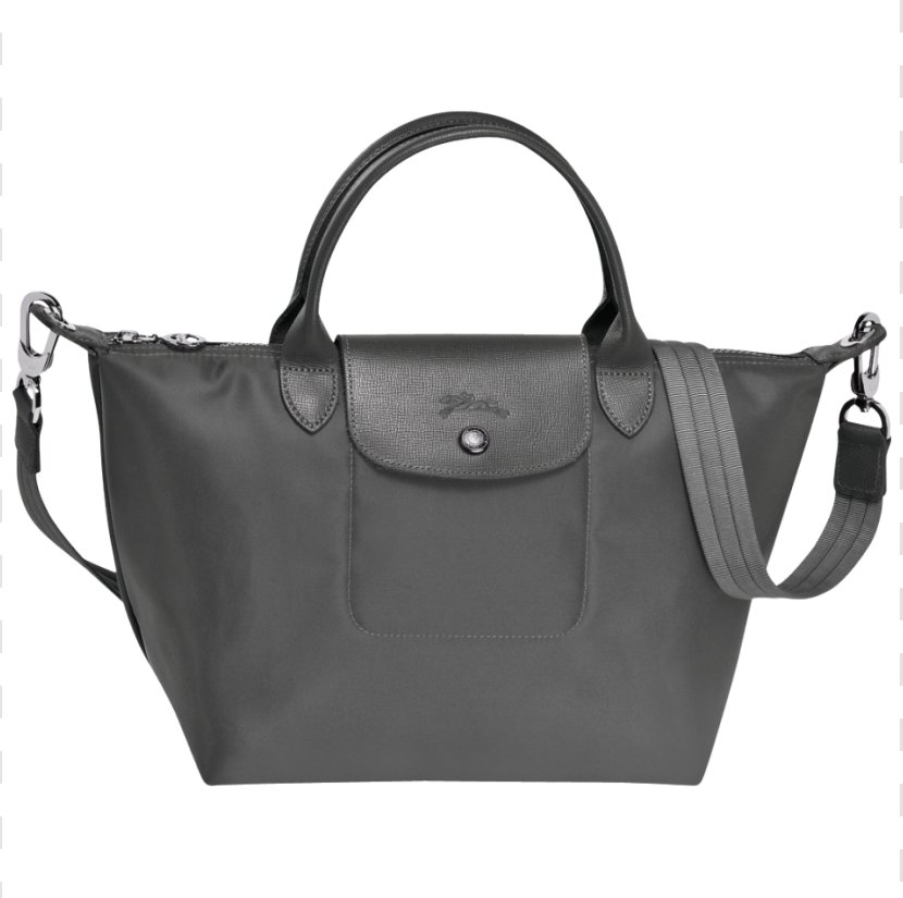 Longchamp Le Pliage Neo Large Nylon Tote Handbag Bag - White Transparent PNG