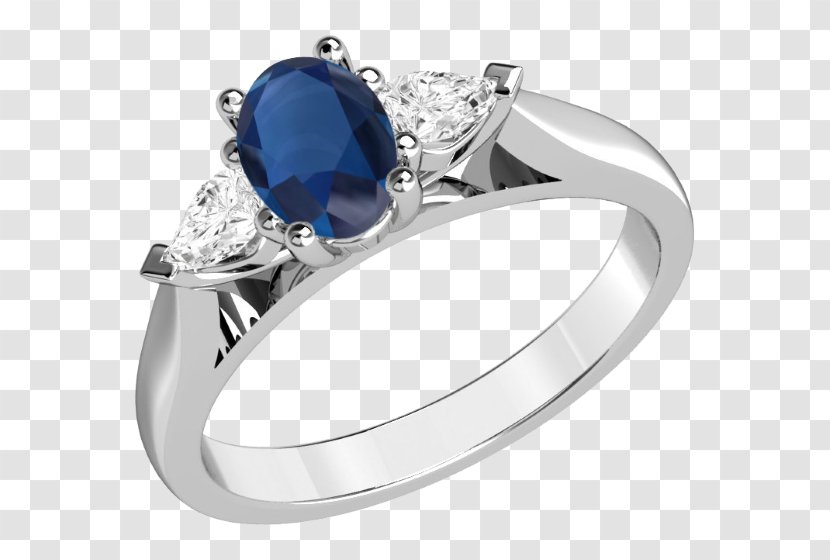 Sapphire Ring Diamond Cut Brilliant Transparent PNG