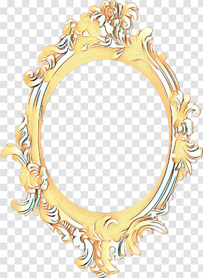 Retro Background - Body Jewelry - Mirror Transparent PNG
