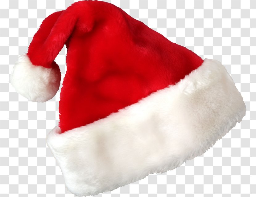 Santa Claus Christmas Suit Hat Cap - Plush Transparent PNG