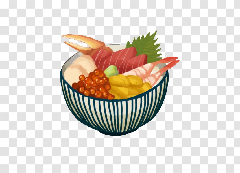 Seafood Japanese Cuisine Fried Rice Caridea Cooked - Watercolor Painting - Japan Paella Transparent PNG