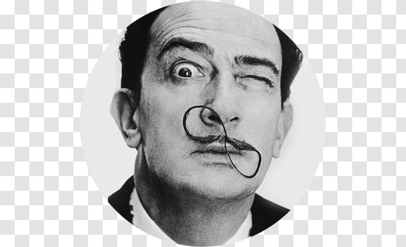 Salvador Dali: An Illustrated Life Dali's Mustache The Persistence Of Memory Moustache - Monochrome Photography Transparent PNG