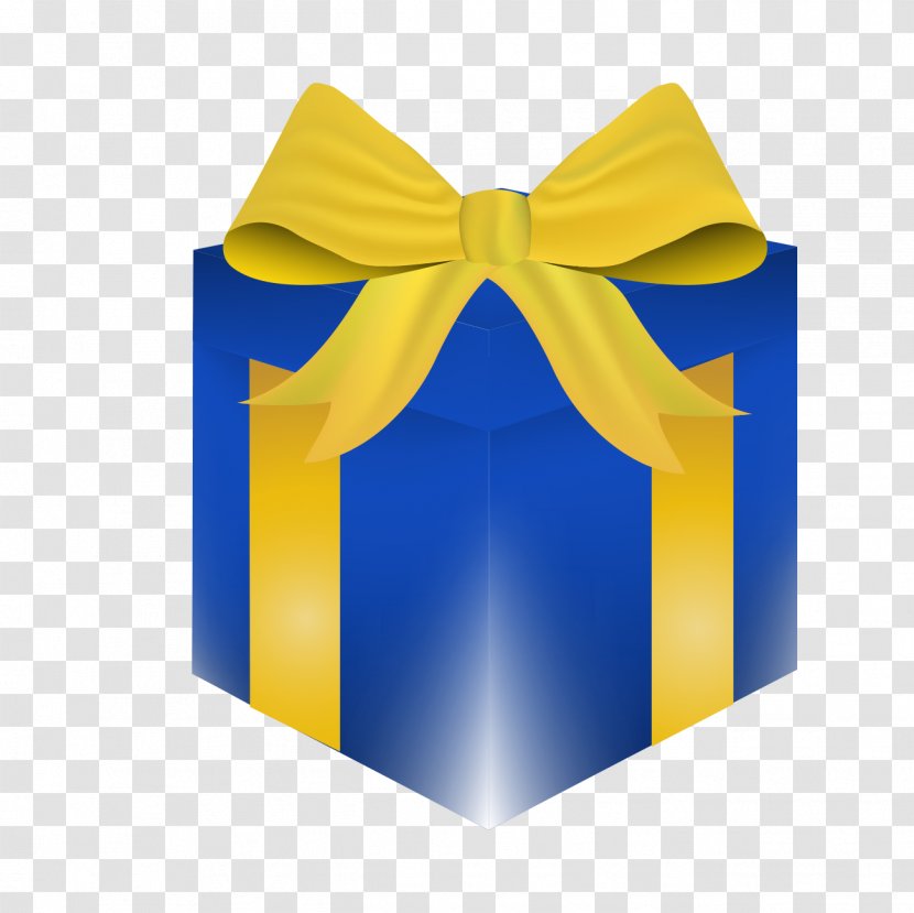 Yellow Ribbon Gift - Designer - Holiday Transparent PNG