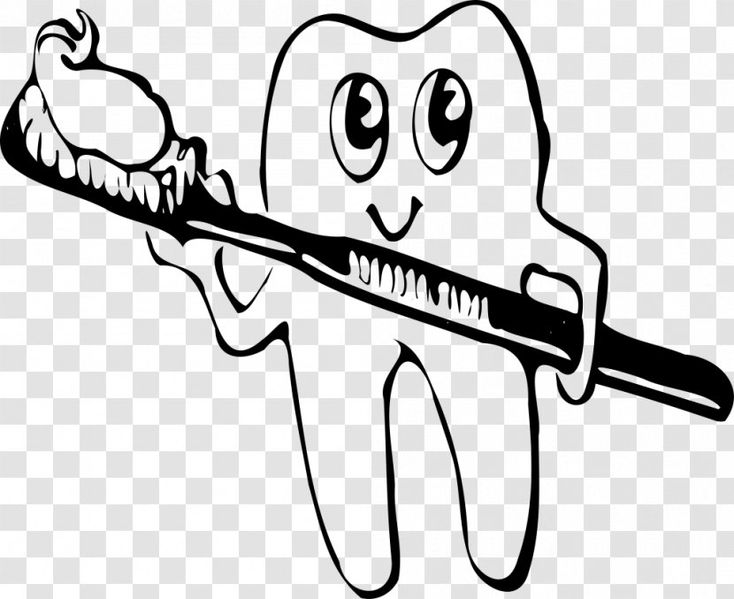 Tooth Brushing Toothbrush Human Clip Art - Frame - Toothpaste Transparent PNG