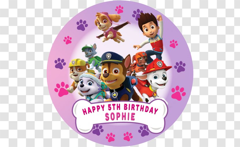 Cockapoo Birthday Cake Patrol Dalmatian Dog Sticker - Paw Transparent PNG