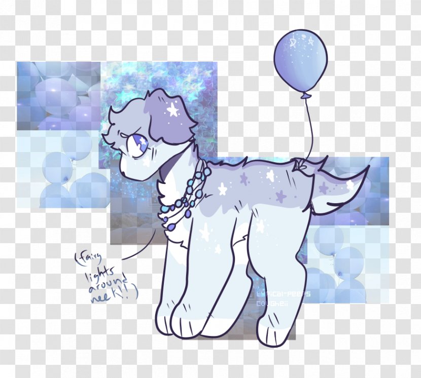 Horse Pony Blue Mammal Purple - Silhouette - Fairy Lights Transparent PNG