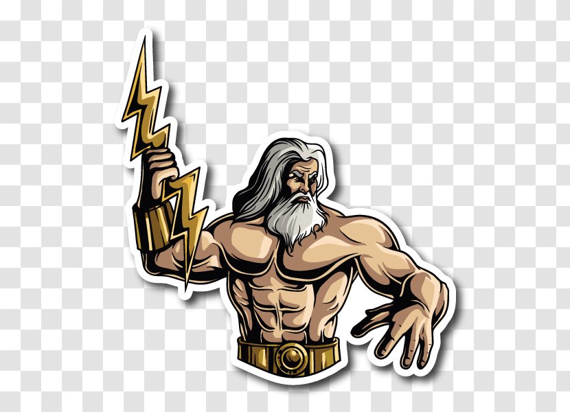 Zeus Greek Mythology Sticker Decal - Fictional Character Transparent PNG