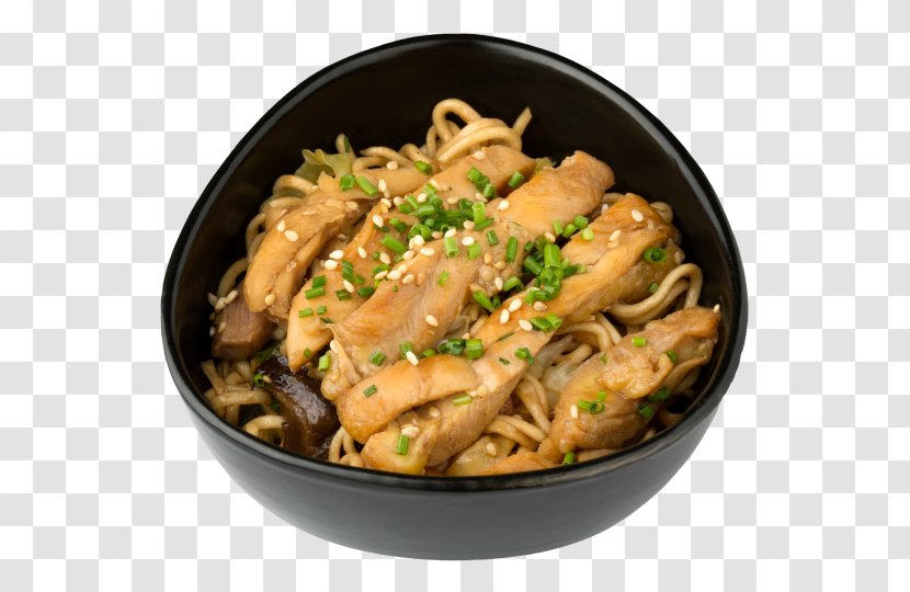 Yaki Udon Lo Mein Chinese Noodles Yakisoba Donburi - Asian Food - Chicken Transparent PNG