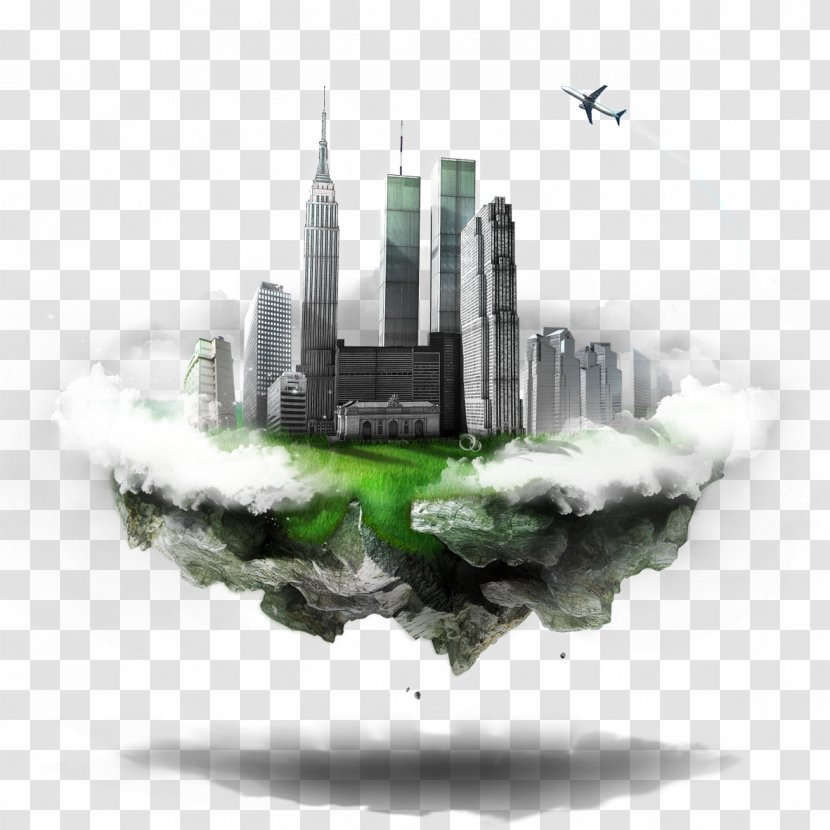 City Graphic Design - Idea - Building Air On Earth Transparent PNG