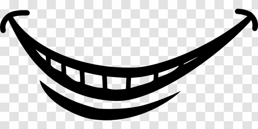 Mouth Cartoon - Logo Blackandwhite Transparent PNG