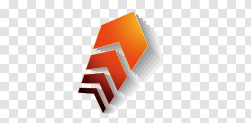 Arrow Stereoscopy Clip Art - Brand - Orange Transparent PNG