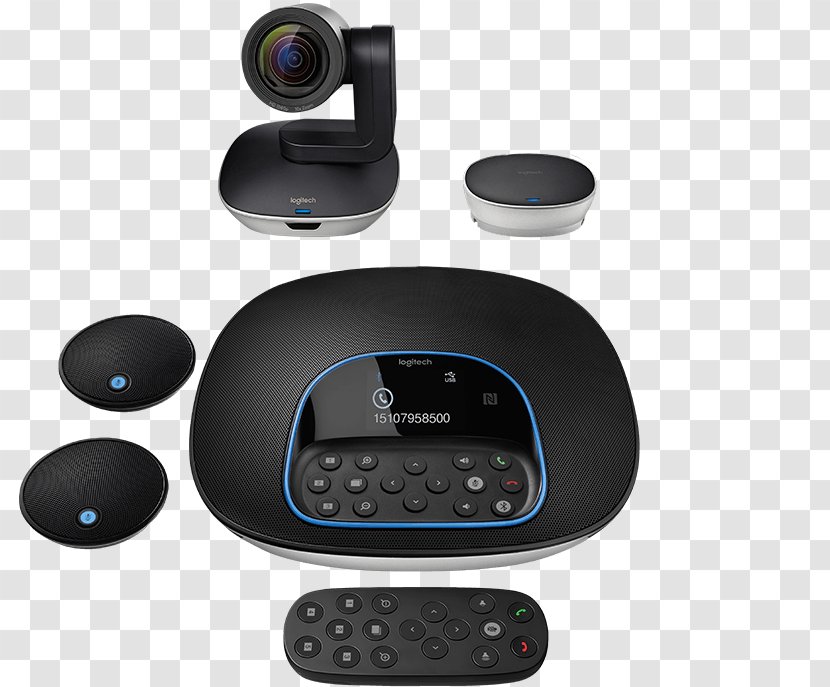 Microphone Videotelephony Camera Webcam Logitech - Conference Transparent PNG